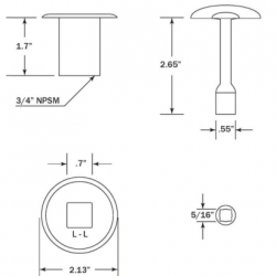 PSB0055 Log Lighter Key & Flange