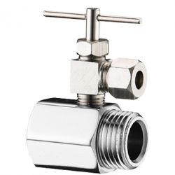 VAB0012 Needle Valve & Saddle Valve, 1/2" FIP x 1/2" MIP x 1/4" OD
