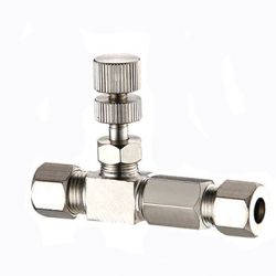 VAB0014 Needle Valve with Check Valve, 1/4" OD x 1/4" OD
