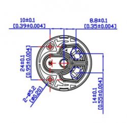 CAP0066  Mixer Diverter Cartridge Ø40mm OD