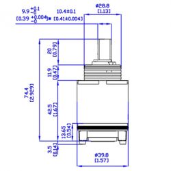 CAP0067 Pressure Balance Cartridge Ø40mm OD
