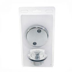 PSP0036 1-1/2" Twist & Close Tub Drain & Zinc Overflow Cover 